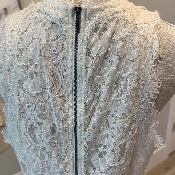 Zara Cream Lace Sleeveless Top - Picture 4 of 5